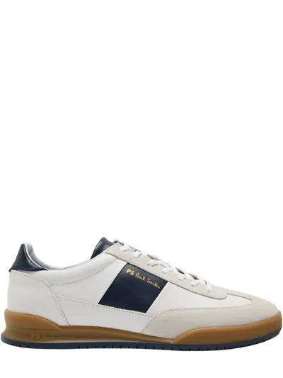 Paul Smith Suede Panel Low-top Dover Leather Sneakers In Multi