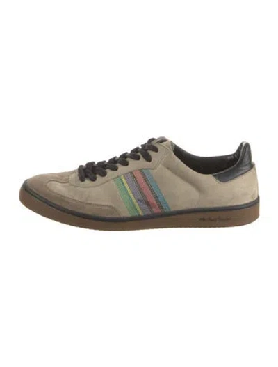 Pre-owned Paul Smith Suede Striped Sneakers In Neutrals