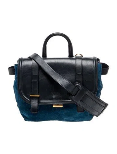 Pre-owned Paul Smith Suede Top Handle Bag In Multi