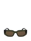 Paul Smith Kennet 54mm Rectangular Sunglasses In Green