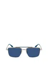 Paul Smith Landor 55mm Rectangular Sunglasses In Metallic