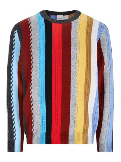 PAUL SMITH SUÉTER CUELLO REDONDO - MULTICOLOR