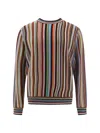 Paul Smith Multicolor Signature Stripe Cashmere Sweater In Multicolore