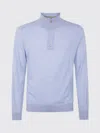 Paul Smith Mens Sweater Zip Neck In Blue