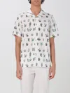 Paul Smith Cactus Print Cotton Shirt In White