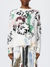 Paul Smith Women's Alpaca Wool-blend 'painters' Sweater White In Blue