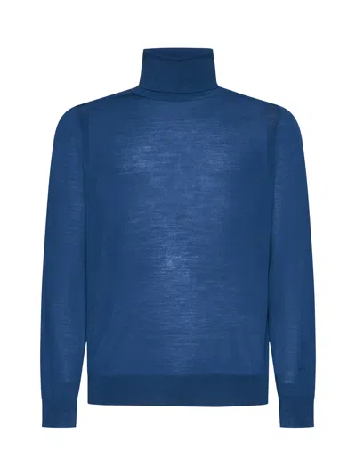 Paul Smith Sweater In Petrol Blue