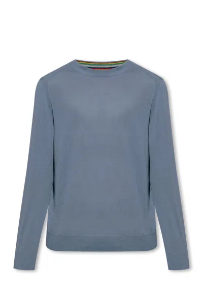 Paul Smith Sweater With Logo In Blue