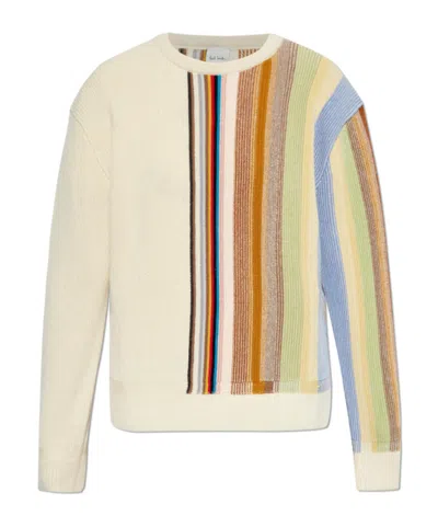 Paul Smith Women's Gradient 'signature Stripe' Crew Neck Sweater Multicolour