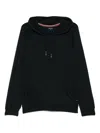 Paul Smith Hoodie With Drawstring Hood And Front Pouch Pocket In Black