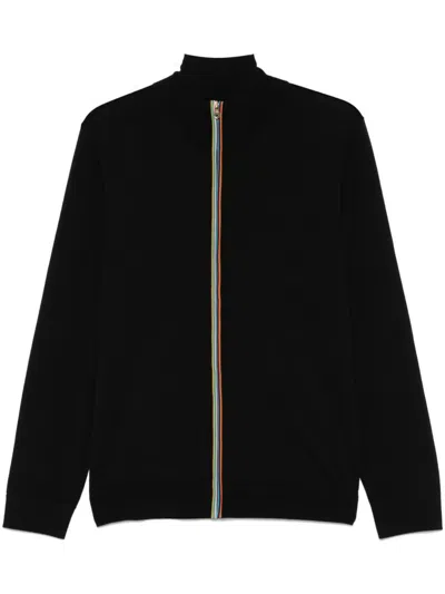 PAUL SMITH PAUL SMITH WOOL ZIPPED CARDIGAN