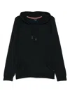 Paul Smith Hoodie With Drawstring Hood And Front Pouch Pocket In Black