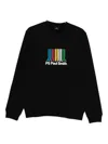 Paul Smith Black Crewneck Logo Sweatshirt In Black
