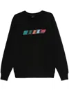 PAUL SMITH PAUL SMITH CREWNECK COTTON SWEATSHIRT WITH MULTICOLORED INSERT