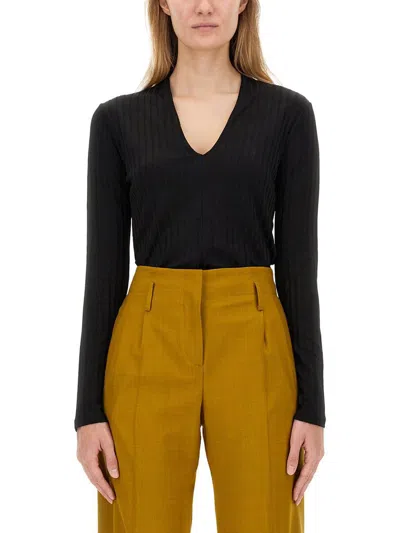 Paul Smith Layered V-neck Jumper In Black