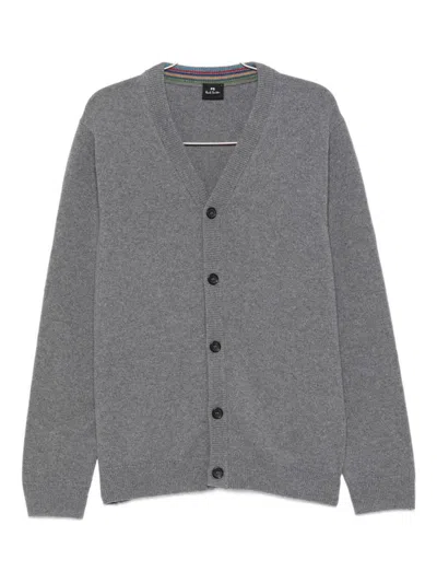 Paul Smith Classic Gray Cardigan With V-neck