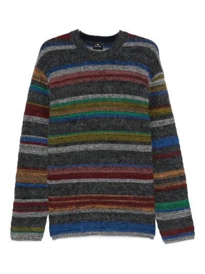 PAUL SMITH PAUL SMITH STRIPED CREW NECK SWEATER