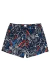 Paul Smith Men's Floral Print Swim Shorts In Blue