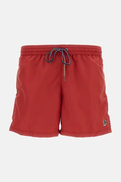 Paul Smith Swim Shorts In Red