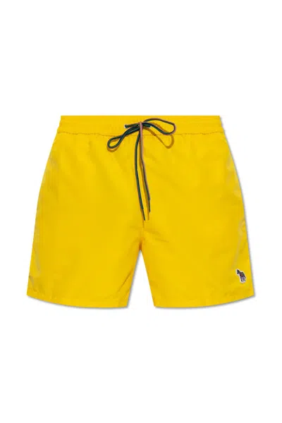 PAUL SMITH PAUL SMITH SWIMMING SHORTS WITH PATCH