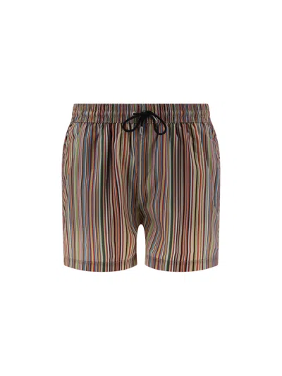 Paul Smith Swimshorts Pants In Multicolor