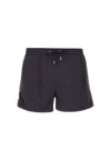 Paul Smith Black Artist Stripe Trim Swim Shorts In Black