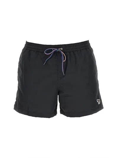 Paul Smith Swimsuit With Logo In Black