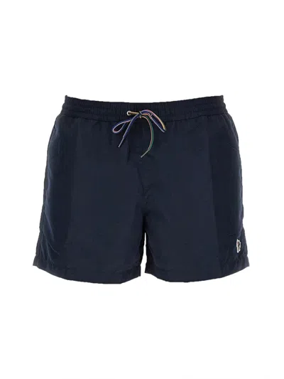 Paul Smith Swimsuit With Logo In Blue