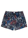 Paul Smith Men's Floral Print Swim Shorts In Blue