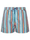 Paul Smith Stripes Organge/blue Boxer Swim Shorts