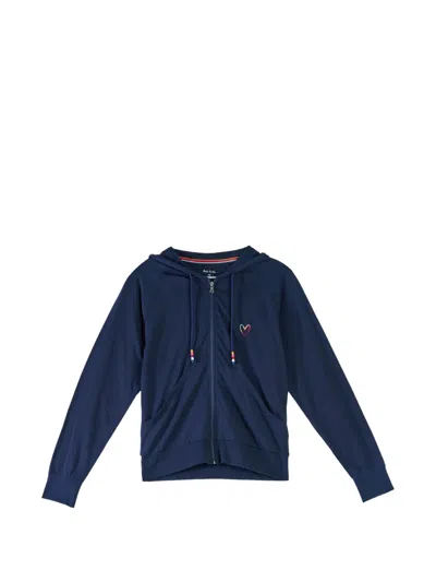 Paul Smith Swirl Heart Hoodie In Animal Print