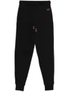 Paul Smith Swirl Heart Track Pants In Black
