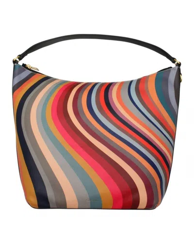 Paul Smith Swirl Hobo Bag In Grey