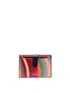 PAUL SMITH SWIRL LEATHER CREDIT CARD CASE