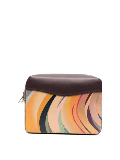 Paul Smith Swirl Leather Crossbody Bag In Multi