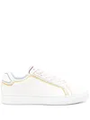Paul Smith Women's White Leather Embroidery 'lapin' Trainers