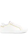 Paul Smith Women's White Leather Embroidery 'lapin' Trainers