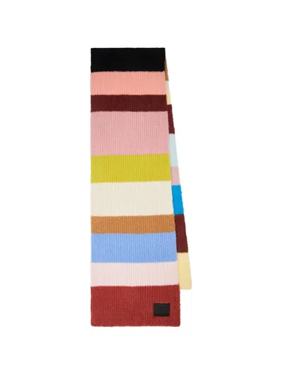 Paul Smith Swirl Plush Scarf In Rosa