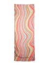 Paul Smith Swirl Print Scarf In Multicolour