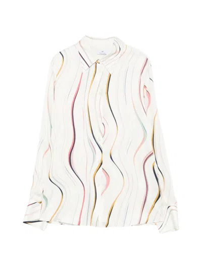 Paul Smith White Regular Printed Shirt