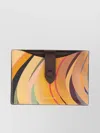 Paul Smith Women's 'dusky Swirl' Leather Pull-out Card Holder Multicolour In Yellow