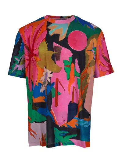 Paul Smith Mens Collage Print Tshirt In Multi
