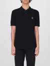 Paul Smith Zebra-patch Polo Shirt In Black
