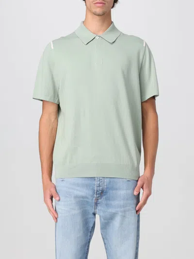 Paul Smith Green Organic Cotton Knitted Polo Shirt