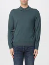 Paul Smith Mens Sweater Ls Polo In Green