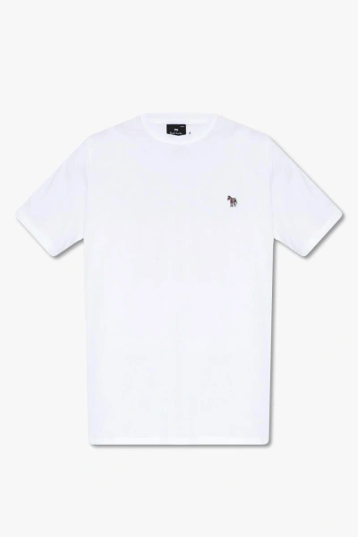 Paul Smith T-shirt With Patch In White