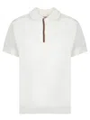 Paul Smith Short Sleeve Polo With Striped Placket