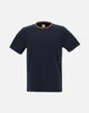 Paul Smith Black Stripe Rib T Shirt In Black