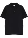 Paul Smith Buttoned Polo Shirt With Collar And Short Sleeves In Blue