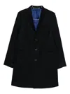 Paul Smith Tailored Black Viscose Giacconi Coat In Multi